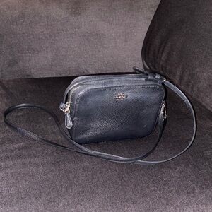 Coach Black Leather Crossbody Bag